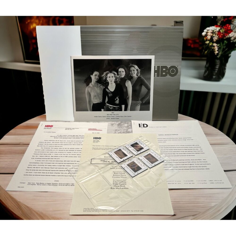 HBO Press Kit Sex in the City Sarah Jessica Parker Kim Cattrall Photo Slides